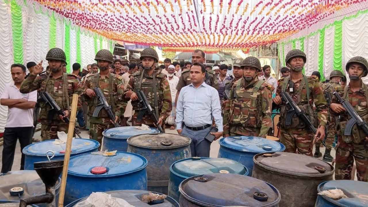 পিরোজপুরে ৪ হাজার লিটার ডিজেল জব্দ