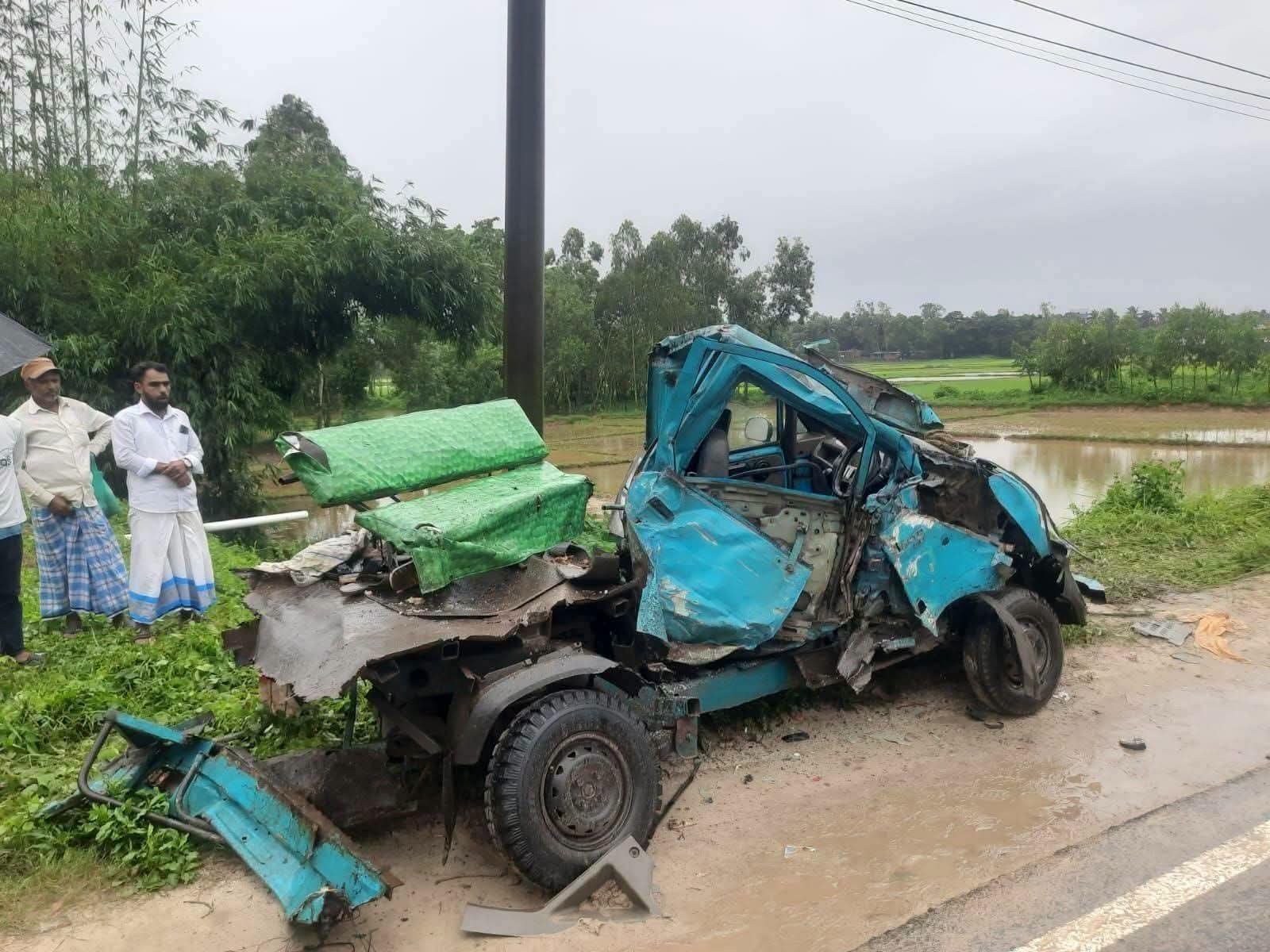 খুটাখালীতে ভয়াবহ সড়ক দুর্ঘটনায় নিহত ৪,আহত ৫